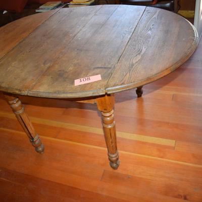 Antique Drop Leaf Farm Table