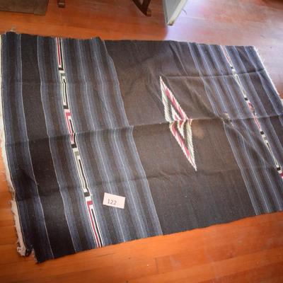 Large vintage Mexican rug