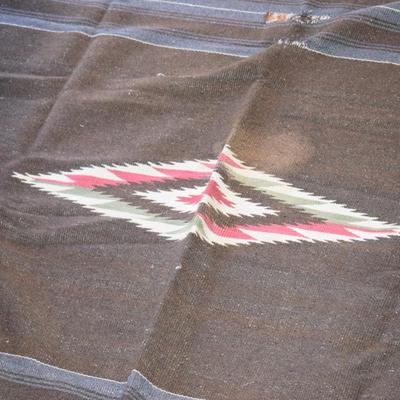 Large vintage Mexican rug