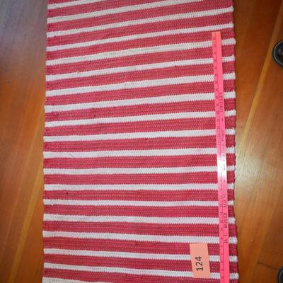 Red Striped Area Rug