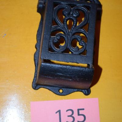 Cast Iron Match box holder