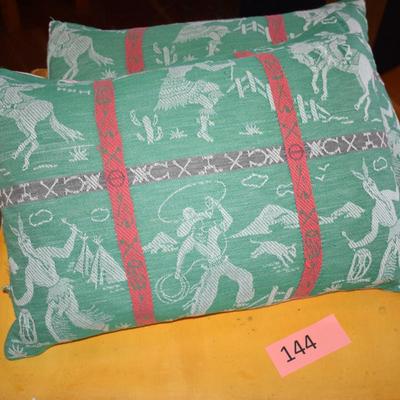 1950s Cowboy Theme Pillows