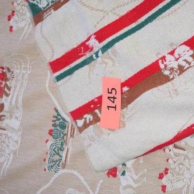 WOW!!  1950s Full size Cowboy / Rodeo Bedspread