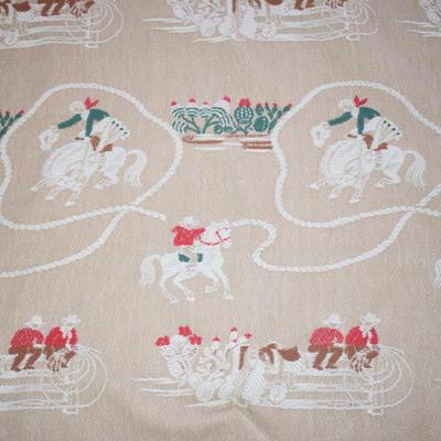 WOW!!  1950s Full size Cowboy / Rodeo Bedspread