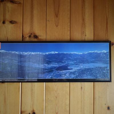 Yard long print Mountain Range