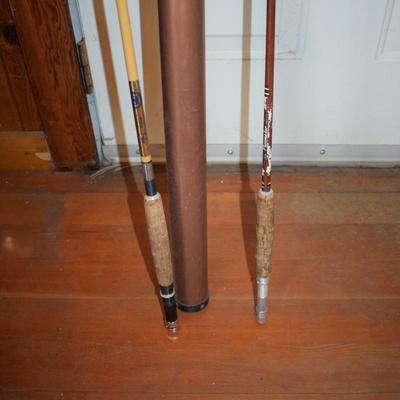 2 Vintage Fly Rods in Travel Case