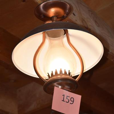 Antique Western Lantern Light Fixture