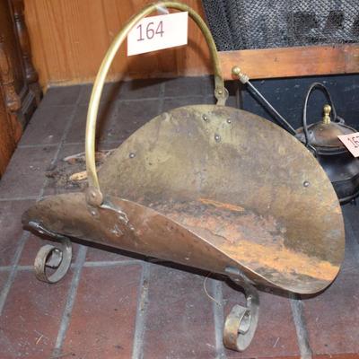 Brass & Copper Log basket