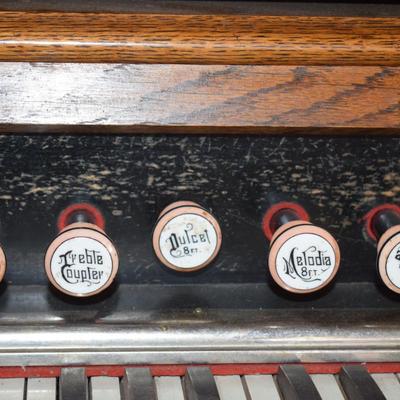 Story & Clark Pump Organ Oak Case Pristine & Works