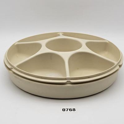 Vintage Tupperware snack tray #1