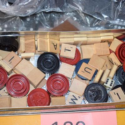 Lot of game pieces