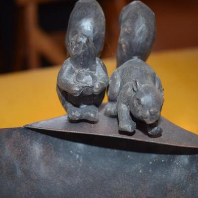 Metal bowl Acorns & Squirrels