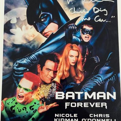 Val Kilmer signed Batman Forever mini poster