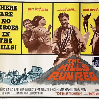 The Hills Run Red 1966 vintage movie poster