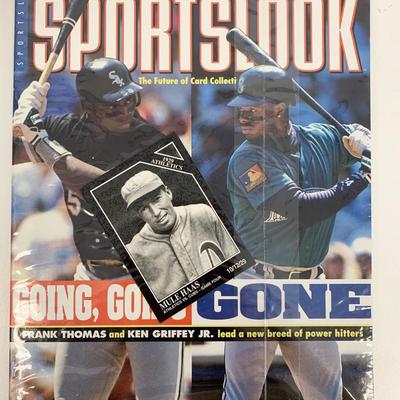 Sportslook Collector's Magazine October 1994 Frank Thomas Ken Griffey Jr. Cover Mule Haas Trading Card 