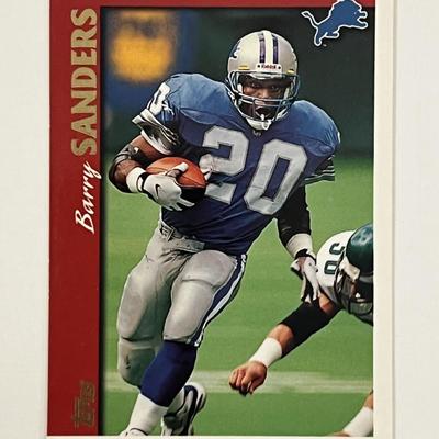 Detroit Lions Barry Sanders 1997 Topps #290 trading card 