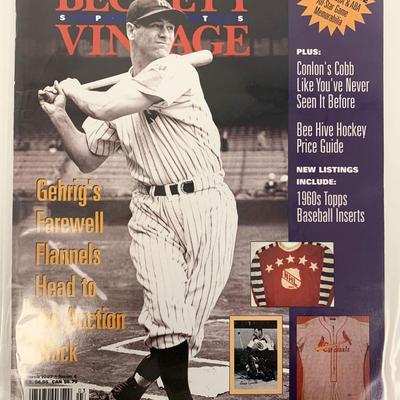 Beckett Vintage Sports - March 1997 Issue 4 -Lou Gehrig Cover