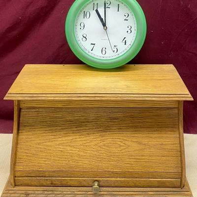 Bread Box and Clock