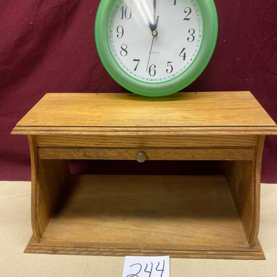 Bread Box and Clock
