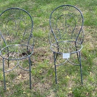 4 Metal Garden Chairs