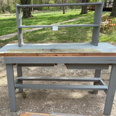 Work Table with Shelf