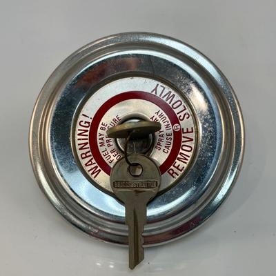 Vintage Chrome Locking Gas Cap