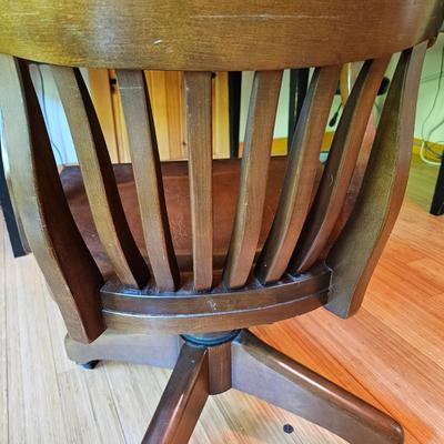 Wooden Desk Chair from Boling Chair Co. (O-JS)