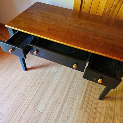 Wooden Corner Desk Set w/Hutch  (O-JS)