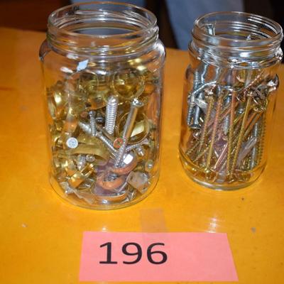 2 Jars of nails/ screws