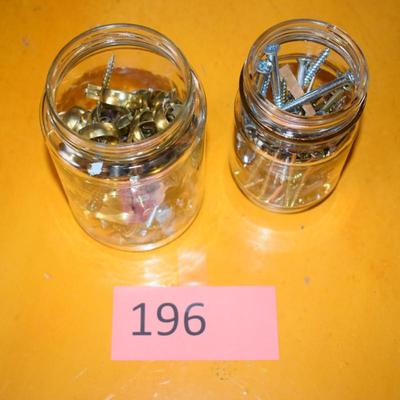 2 Jars of nails/ screws
