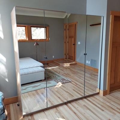 Two Ikea Armoires w/ Mirror Doors (M-BB)