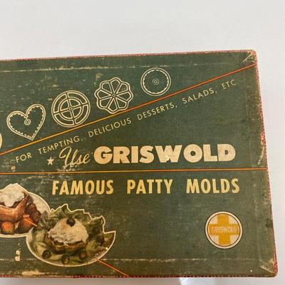 Vintage Griswold Famous Patty Molds & Waffle Mold Sets