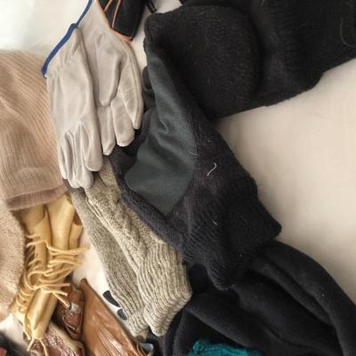 Hats, Scarf & Vintage Gloves -Lot 234