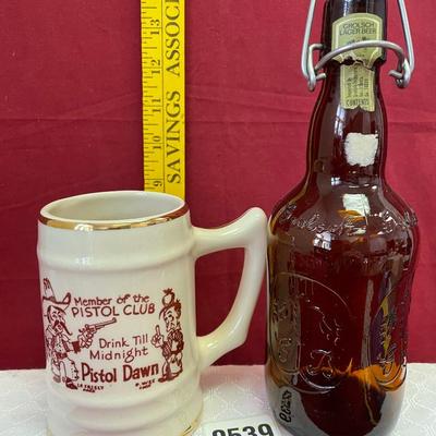 Pistol club mug/beer bottle