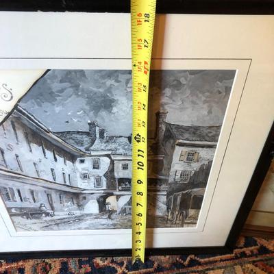 Inns of Philadelphia- Sorrel Horse & Large Floral Print - Both Framed - Lot 229