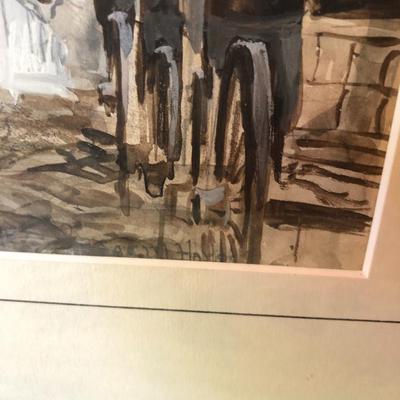 Inns of Philadelphia- Sorrel Horse & Large Floral Print - Both Framed - Lot 229