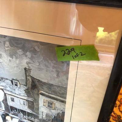 Inns of Philadelphia- Sorrel Horse & Large Floral Print - Both Framed - Lot 229