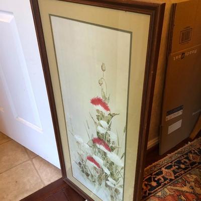 Inns of Philadelphia- Sorrel Horse & Large Floral Print - Both Framed - Lot 229