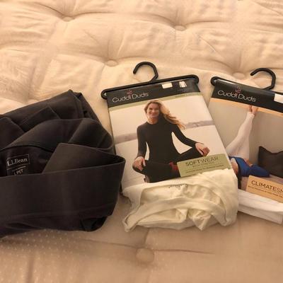 New Cuddl Duds (L&XL) and L.L. Bean (L PET.) Pants -Lot 228