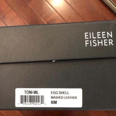 Eileen Fisher (Brand New) Toni Washed Leather Mule; Size 8 Shoes -Lot 227