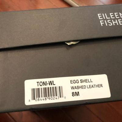 Eileen Fisher (Brand New) Toni Washed Leather Mule; Size 8 Shoes -Lot 227