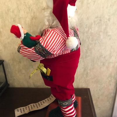 Santa Claus, & Two Elves with Name List - Lot 226