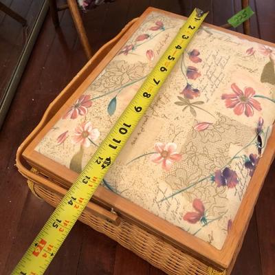 Two Sewing Crochet Baskets with Supplies -Lot 225