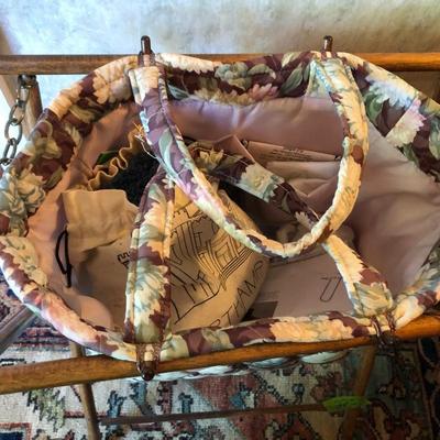 Two Sewing Crochet Baskets with Supplies -Lot 225