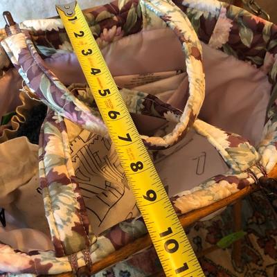 Two Sewing Crochet Baskets with Supplies -Lot 225