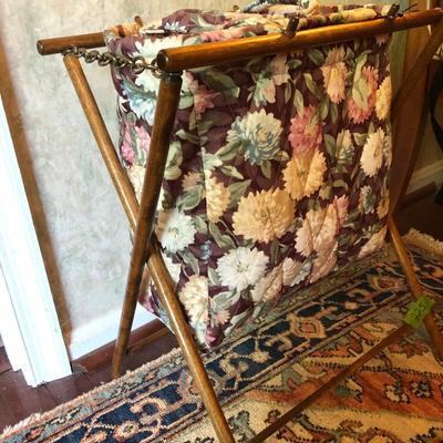 Two Sewing Crochet Baskets with Supplies -Lot 225