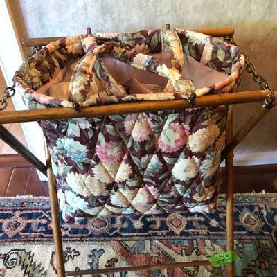 Two Sewing Crochet Baskets with Supplies -Lot 225