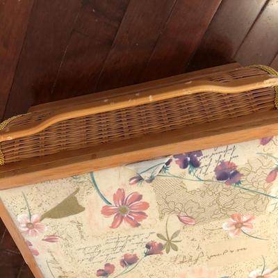 Two Sewing Crochet Baskets with Supplies -Lot 225