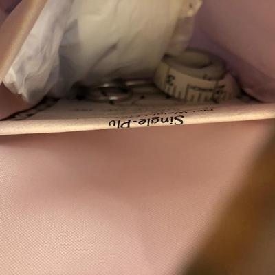 Two Sewing Crochet Baskets with Supplies -Lot 225