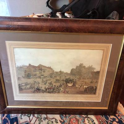 Framed Picture â€œThe Elephant & Castle Inn, Newington, By T. Rowland son, 1786â€ - Lot 224